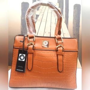 Brand New Women Leather Tote bag Crocodile design